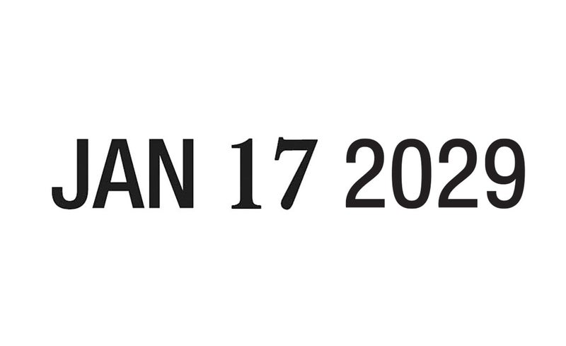 2000 Plus 2000PLUS COSCO Economy Dater, Self-Inking, Rectangular, Black - Image 3